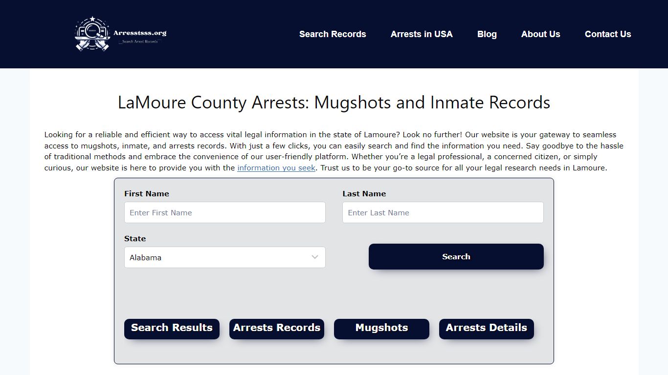 LaMoure County Arrests: Mugshots and Inmate Records